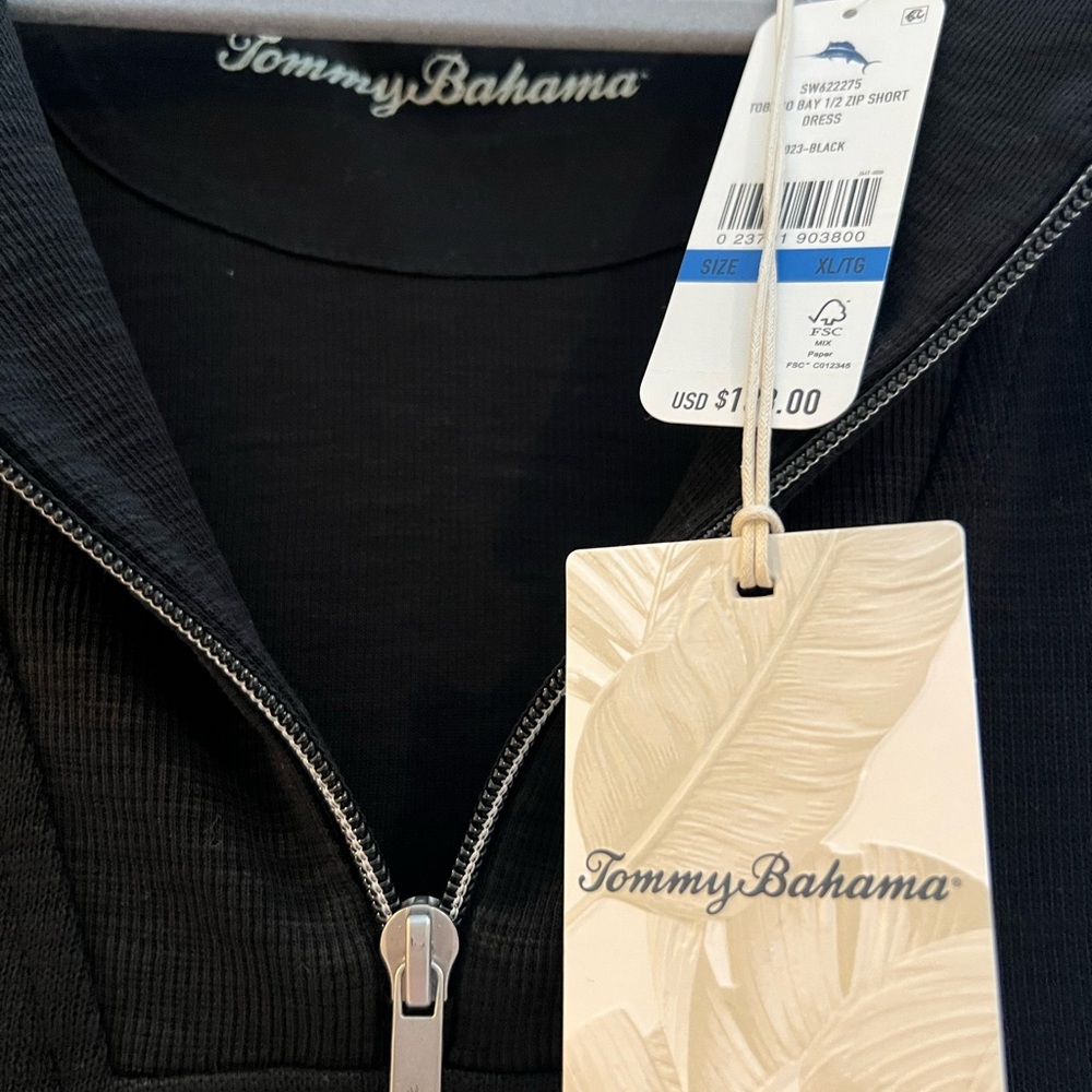 Tommy Bahama Black Short Sleeve Dress - Picture 3 of 7